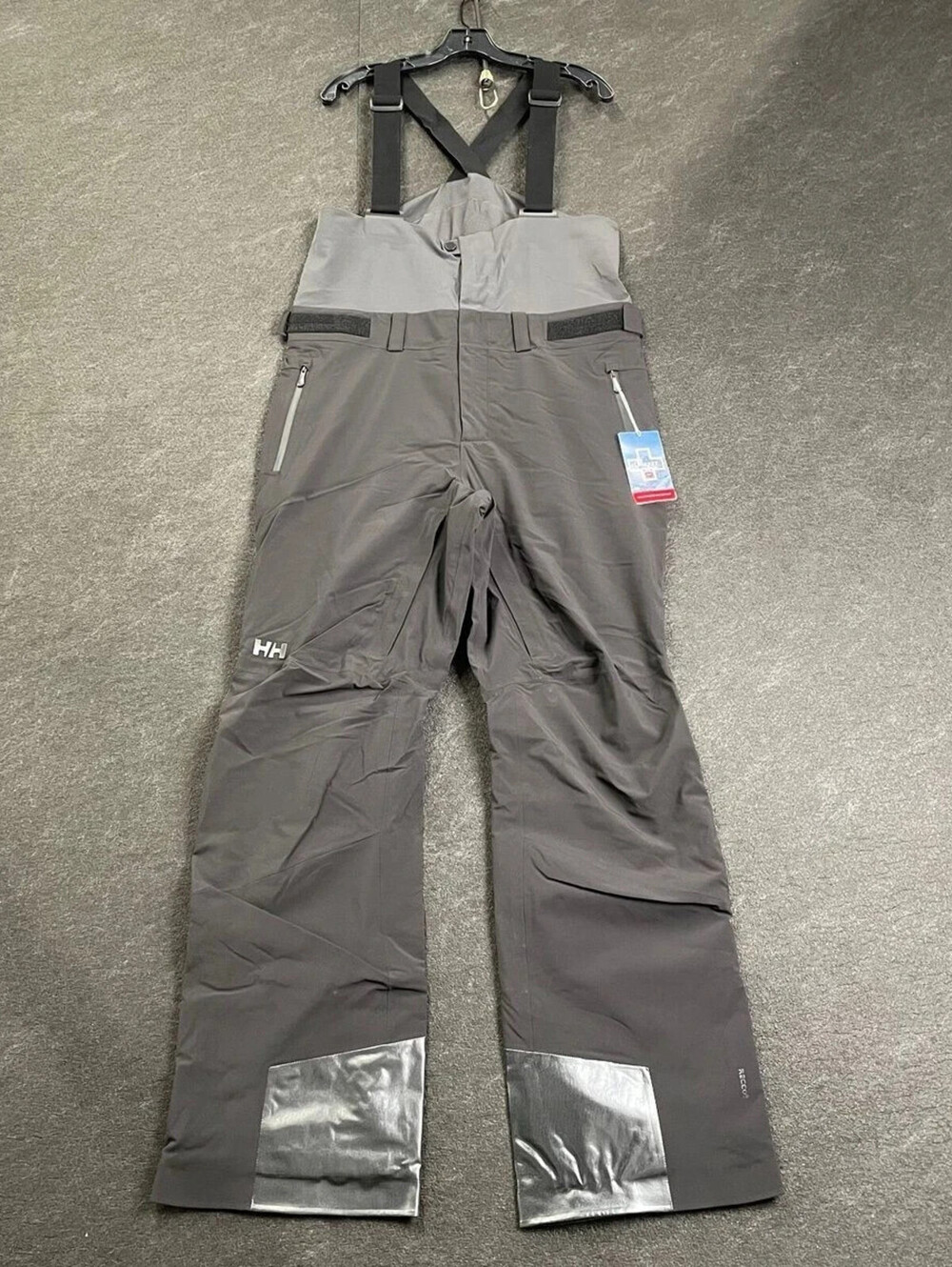 HELLY HANSEN Alpha Bib Pants Men's Size L Black 65763-990 NWT $440 MSRP